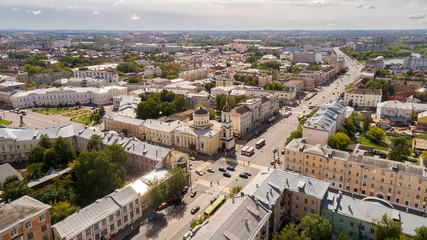 City central District of Tver in Tver Oblast, Russia at confluence of Volga and Tvertsa Rivers....
