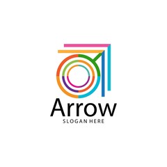 Obraz premium Arrow illustration logo