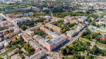City central District of Tver in Tver Oblast, Russia at confluence of Volga and Tvertsa Rivers....