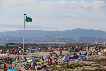 Plage de Costa da Caparica, Portugal