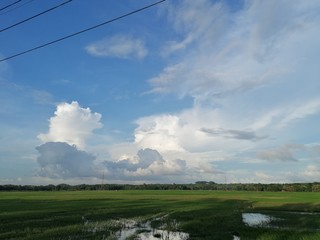 Landscape with clouds