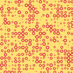 Abstract Color Halftone Dots generative art background illustration