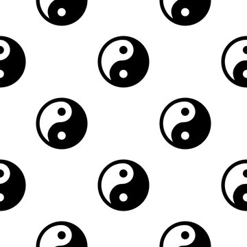 vector oriental yin yang sign for decoration