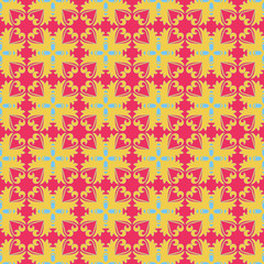 Fototapeta premium Decorative seamless pattern with beautiful texture designs can be used for backgrounds, motifs, home textile, wallpapers, fabrics, gift wrapping, templates. Design Paper For Scrapbook. Vector.