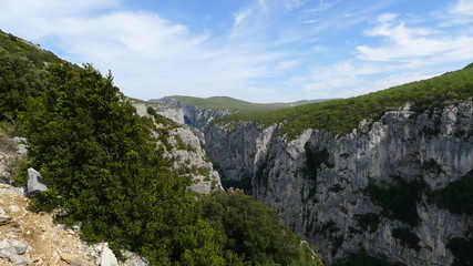 Verdon canyon in France