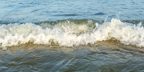 Fototapeta na wymiar Wave on the sea. Close up.