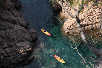 kayak in costa brava