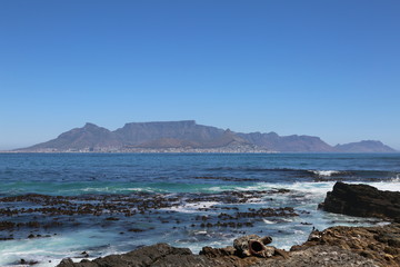 Fototapeta na wymiar Cape Town from from Robben Island