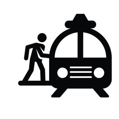 train station icon vector
