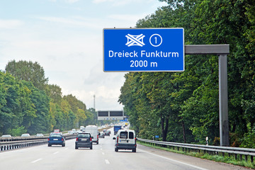 Autobahn 115, Ausfahrt 1, Dreieck Funkturm, Berlin