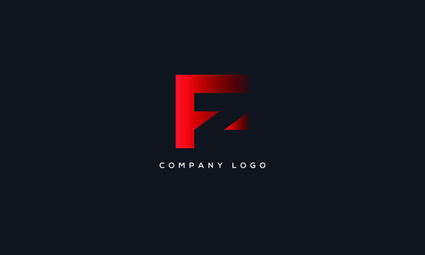 Alphabet letter icon logo FZ.