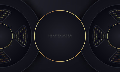 Abstract Luxury Background With Gold Lines