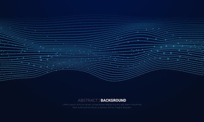 Abstract Dot Wave Vector Background