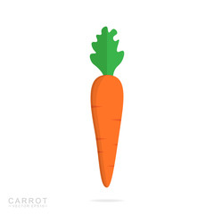 Carrot symbol. Cartoon style drawing. Vector illustration isolated on a white background.	
