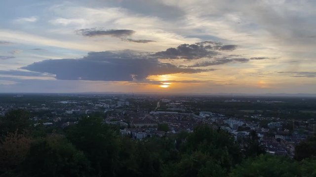 Sonnenuntergang Karlsruhe Turmberg