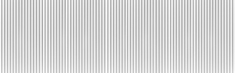 Panorama of white Corrugated metal background and texture surface or galvanize steel