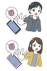 悪質サイトを見てしまう小学生