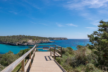 Fototapeta premium Aussichtspunkt Punta De Ses Gatoves, Naturpark Mondrago