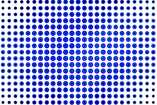 An abstract blue halftone background image.