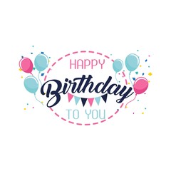 Let's celebrate hand lettering. Vector illustration hand drawn in lines