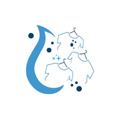 Laundry Logo designs concept vector, Washing Machine logo symbol