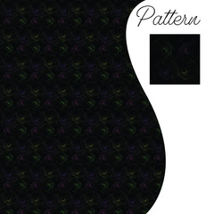 pattern gold color vintage and Thai Line vector design