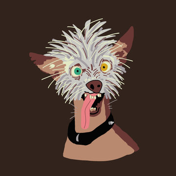 Ugly hotsell cartoon dog