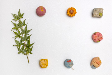 和菓子　Japanese culture Japanese sweets for tea