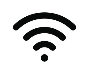 Vector illustration icon set of wifi, wifi signal strength icon set, Wifi icon, flat vector icon design concept.