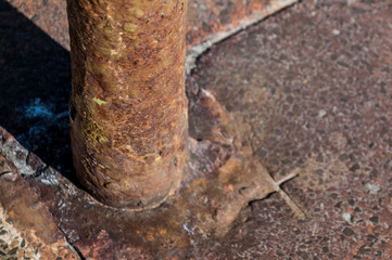 rusty column