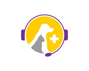 Circle pet care with headphone