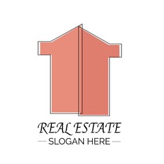 Illustration vector design of real estate logo template for business or company