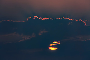Sunset During Colorado Wildfire