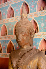 Detail of buddha statue at Wat Si Saket in Vientiane, Laos