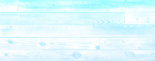 Teal aqua blue shaded wood wall background surface. Rough textured surface with luminosity.