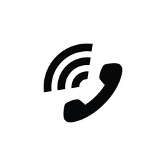 Phone icon isolated vector on white background, sign and symbol 