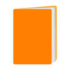 Yellow folder against white background