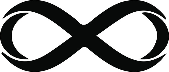 infinity sign on white background