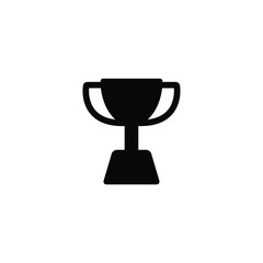 Trophy icon isolated vector on white background, sign and symbol 