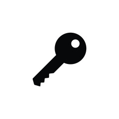 Key icon isolated vector on white background, sign and symbol 