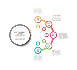 Fototapeta premium Presentation business abstract background infographic template