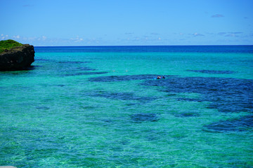 The Blue Sea of Okinawa, Japan