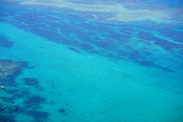 The Blue Sea of Okinawa in Japan