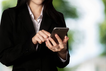 businessman working with smart phone