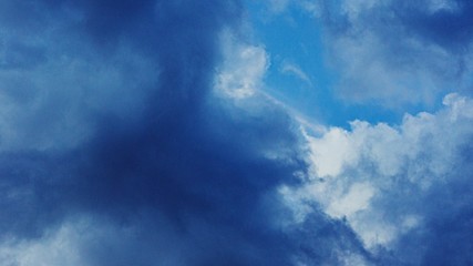 blue sky with clouds