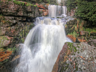 Waterfalls on Jedlova river