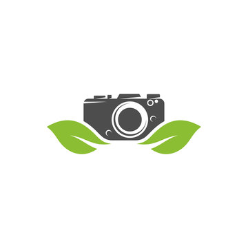 Nature Camera logo design vector template, Camera Photography logo concepts