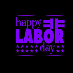 Happy labor day t-shirt design vector. labor day vector illustration.