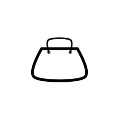 Rounded shopping bag icon vector illustration, shopping, lifestyle