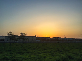 Sonnenaufgang über Berlin Mitte